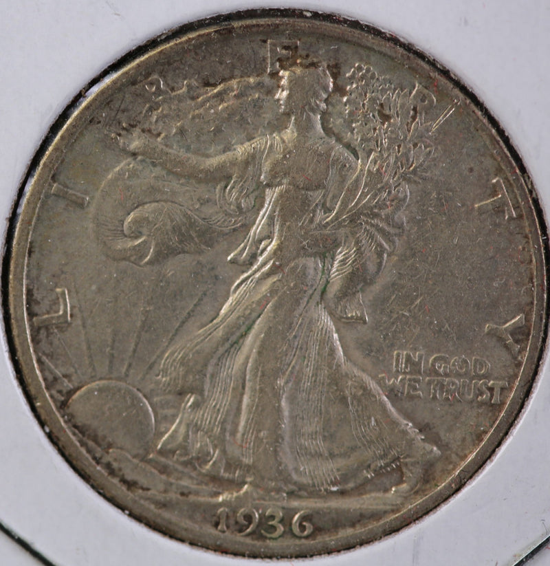 1936 Walking Liberty Half Dollar, Nice Coin VF Details. Store