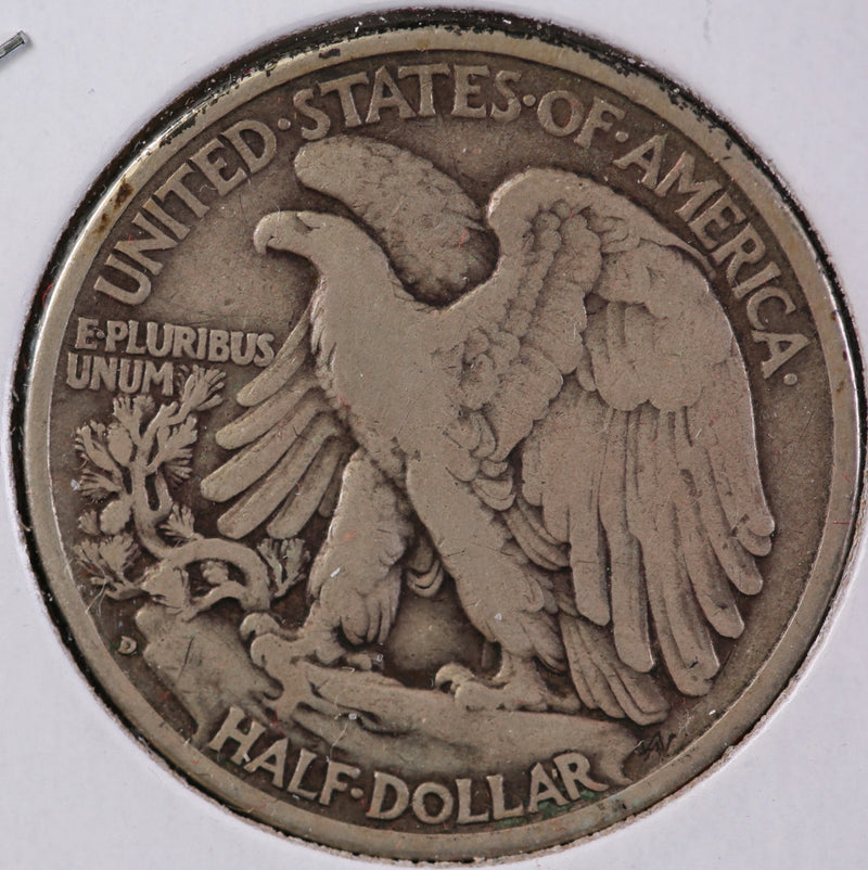 1936-D Walking Liberty Half Dollar, Circulated Coin. Store