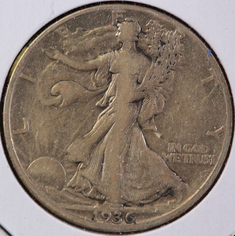 1936-D Walking Liberty Half Dollar, Circulated Coin. Store