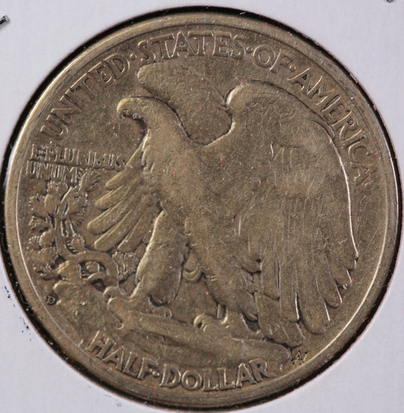 1936-D Walking Liberty Half Dollar, Circulated Coin. Store