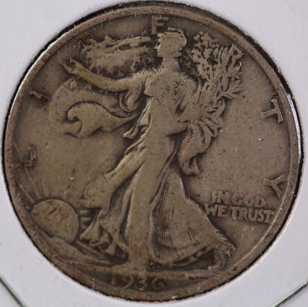 1936-S Walking Liberty Half Dollar, Circulated Coin. Store #82509