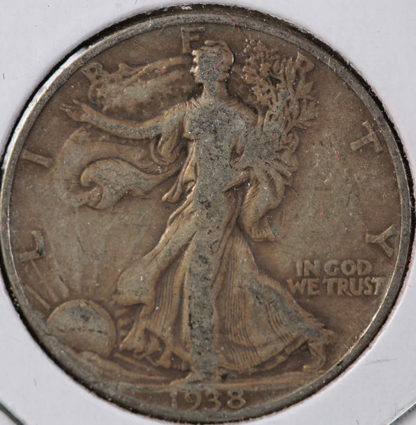 1938 Walking Liberty Half Dollar, Nice Affordable Coin. Store #23082517