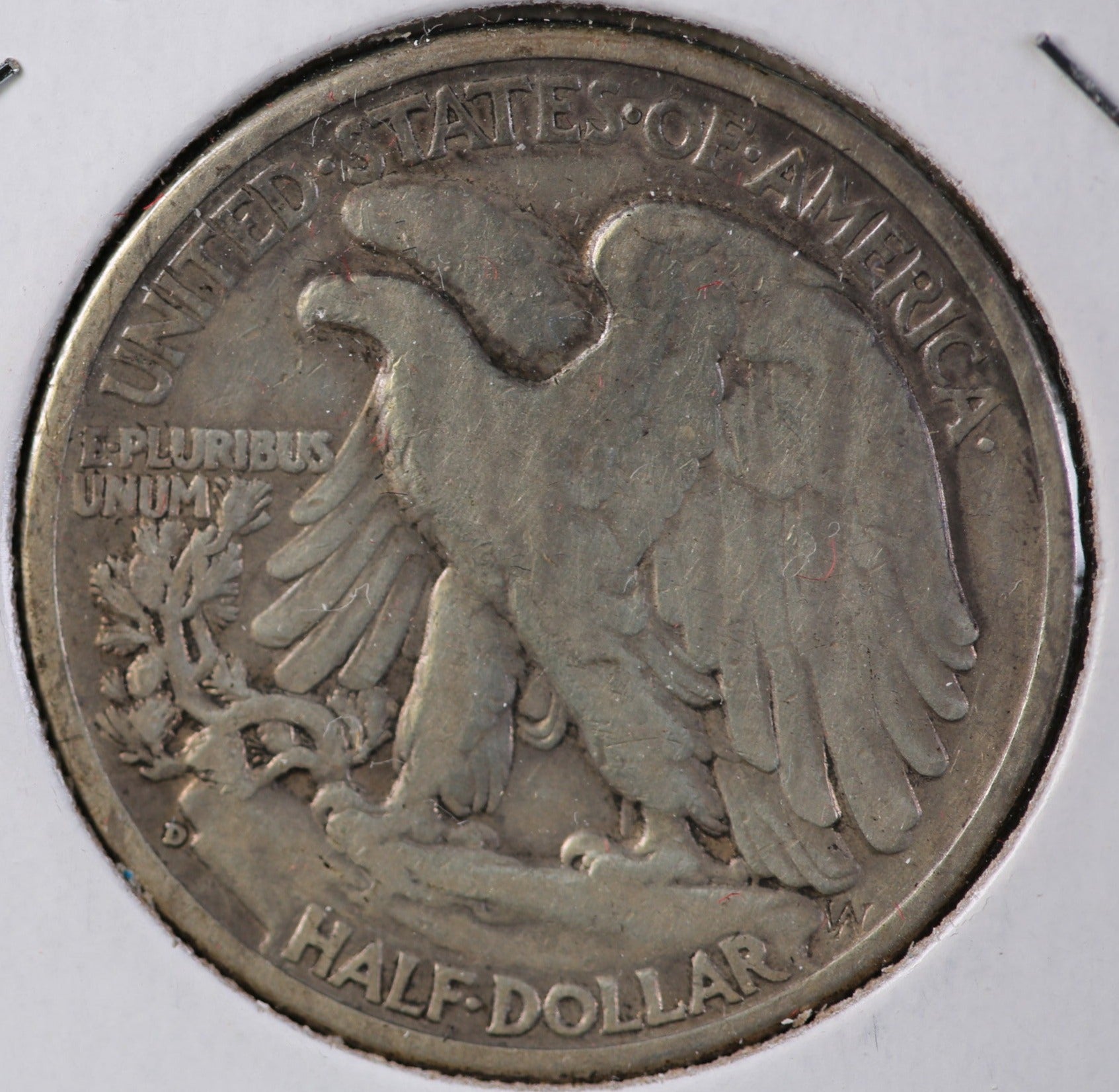 1938-D Walking Liberty Half Dollar, Fine+ Circulated Coin, Store #HR1146