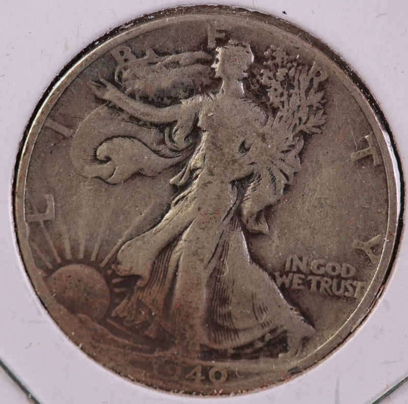 1940 Walking Liberty Half Dollar, Circulated Coin. Store