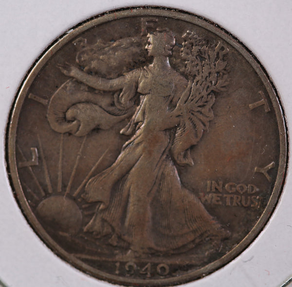 1940-S Walking Liberty Half Dollar, Circulated Coin. Store #23082527