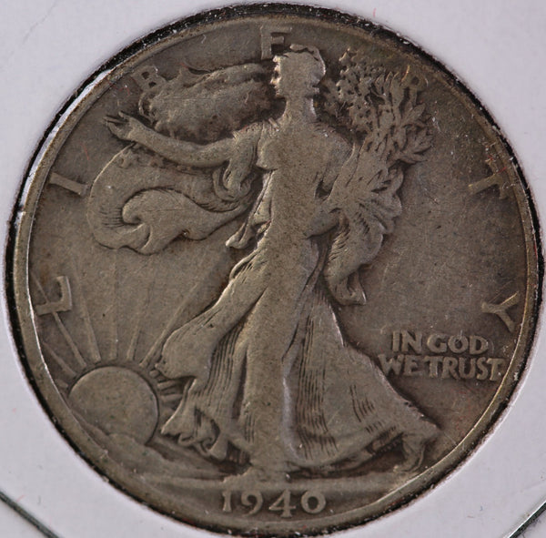 1940-S Walking Liberty Half Dollar, Circulated Coin. Store #23082528