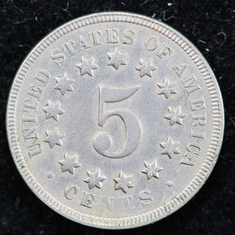 1869 Shield Nickel, Uncirculated Collectible Coin. Store