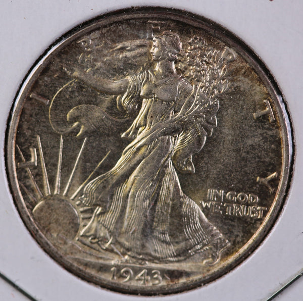 1943 Walking Liberty Half Dollar, Nice Coin BU Details. Store #23082536