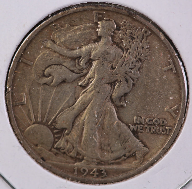 1943-S Walking Liberty Half Dollar, Circulated Coin. Store