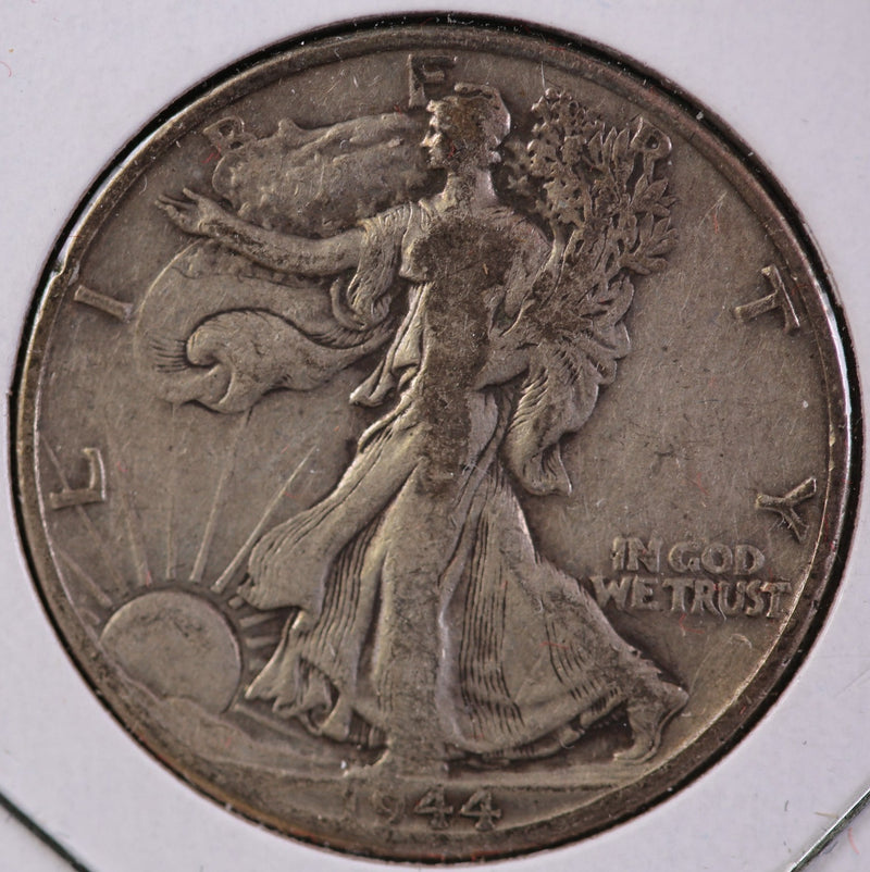 1944-D Walking Liberty Half Dollar, Circulated Coin Fine Details. Store