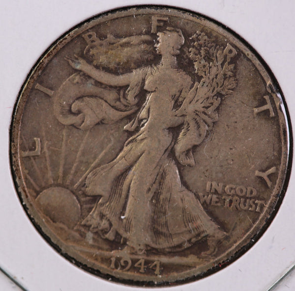 1944-D Walking Liberty Half Dollar, Circulated Coin Fine Details. Store #23082542