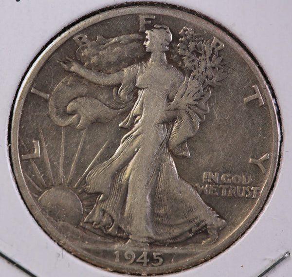 1945-S Walking Liberty Half Dollar, Affordable Circulated Coin. Store #23082547