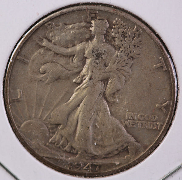1947-D Walking Liberty Half Dollar, Circulated Coin XF Details. Store #23082556