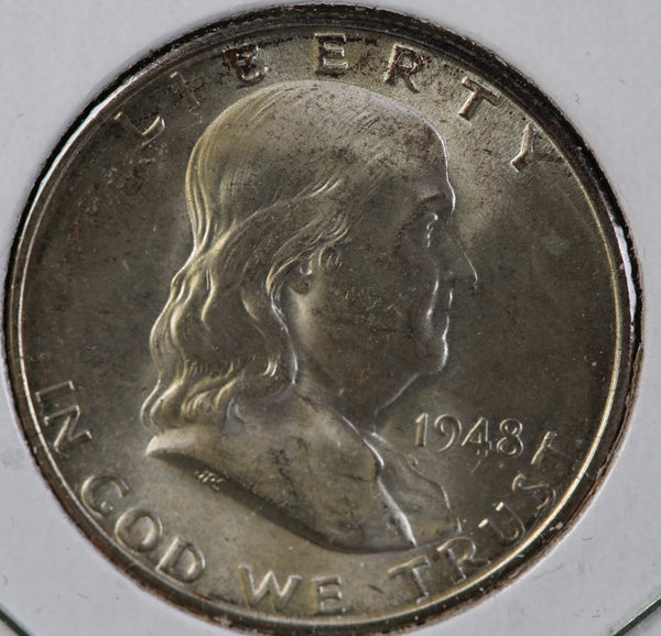 1948-D Franklin Half Dollar, Nice Circulated Coin. Store #23082601