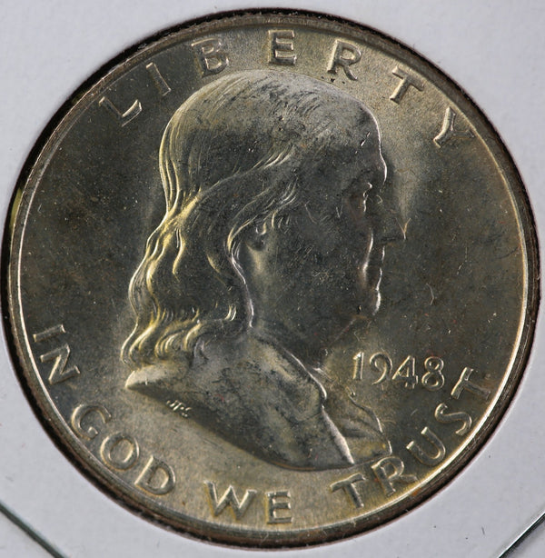1948-D Franklin Half Dollar, Nice Uncirculated Coin. Store #23082602