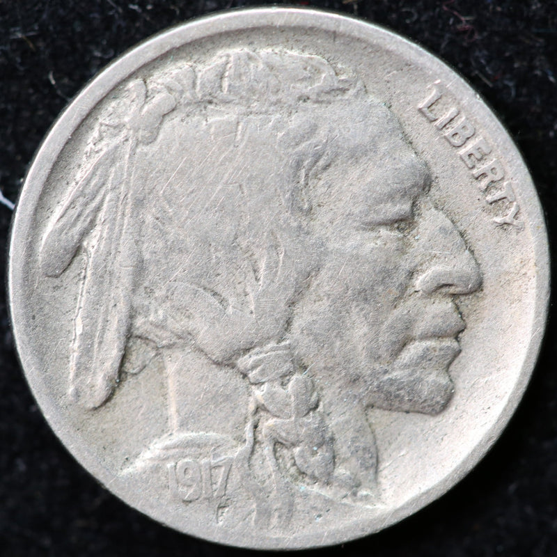 1917-D Buffalo Nickel, Affordable Collectible Coin. Store