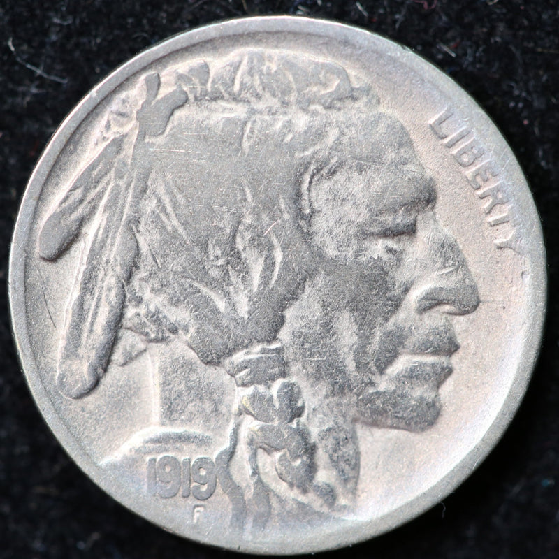 1919-D Buffalo Nickel, Affordable Collectible Coin. Store