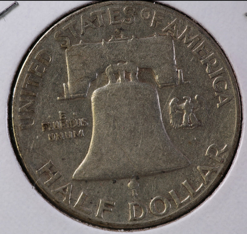 1949-S Franklin Half Dollar, Circulated Coin, Store