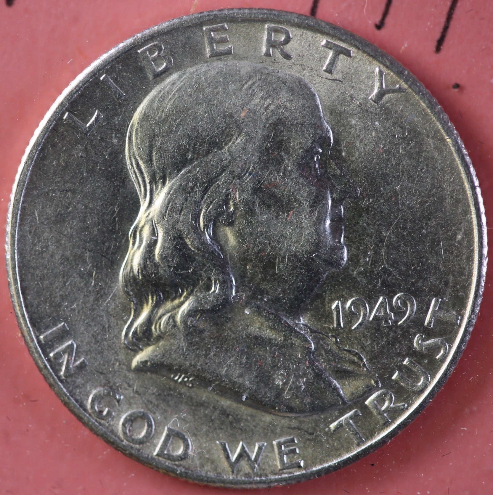 1949-S Franklin Half Dollar, Mint State Uncirculated Coin, Store #HR1155