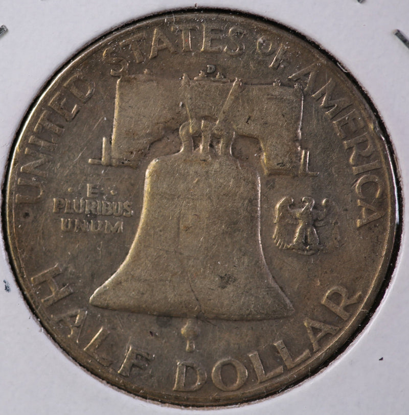 1950-D Franklin Half Dollar, Affordable Circulated Coin. Store