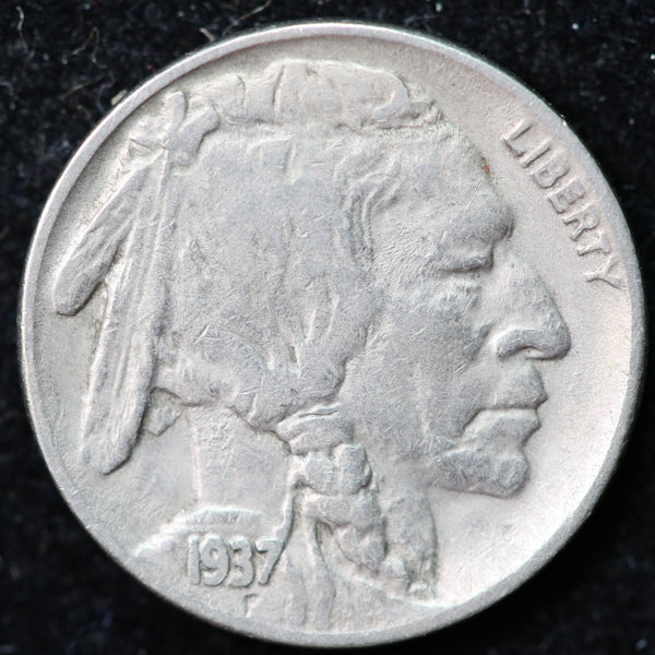 1937-D Buffalo Nickel, 3 Leg, Affordable Collectible Coin. Store #1269080
