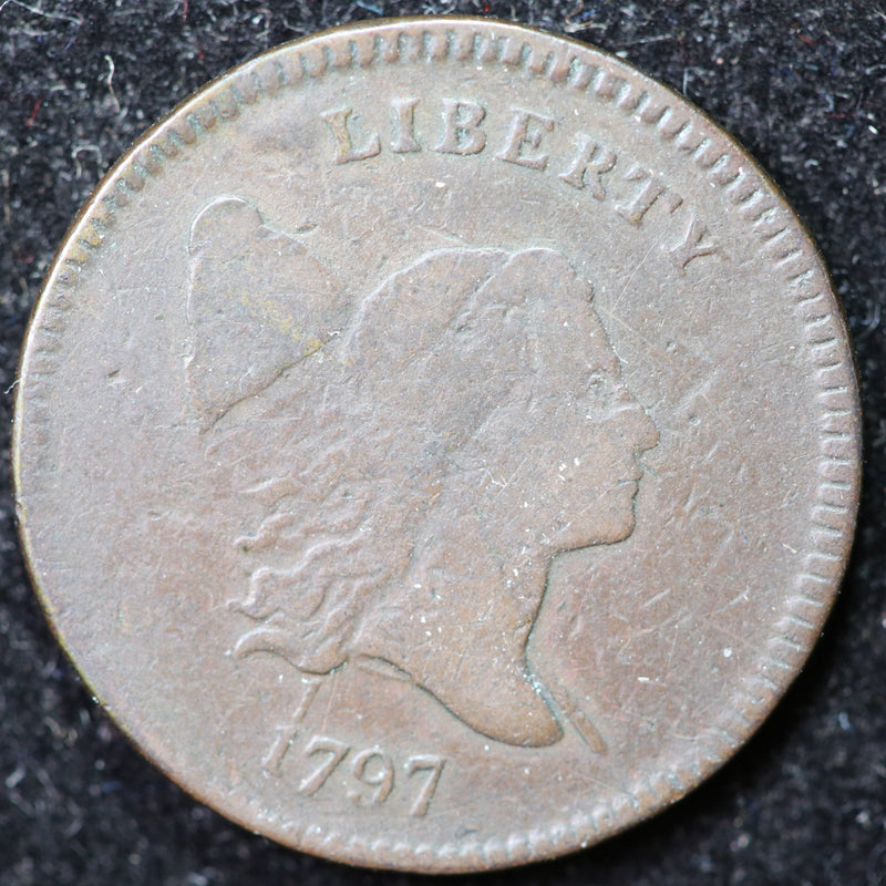 1797 Liberty Cap Half Cent, 1/1, Affordable Collectible Coin. Store