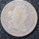1804 Draped Bust Half Cent, Affordable Collectible Coin. Store
