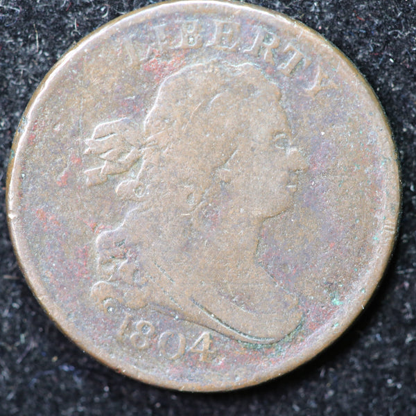 1804 Draped Bust Half Cent, Affordable Collectible Coin. Store #1269088