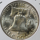 1953-D Franklin Half Dollar, Uncirculated Gem BU+ Coin. Store