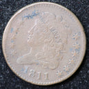 1811 Classic Head Half Cent, Affordable Collectible Coin. Store