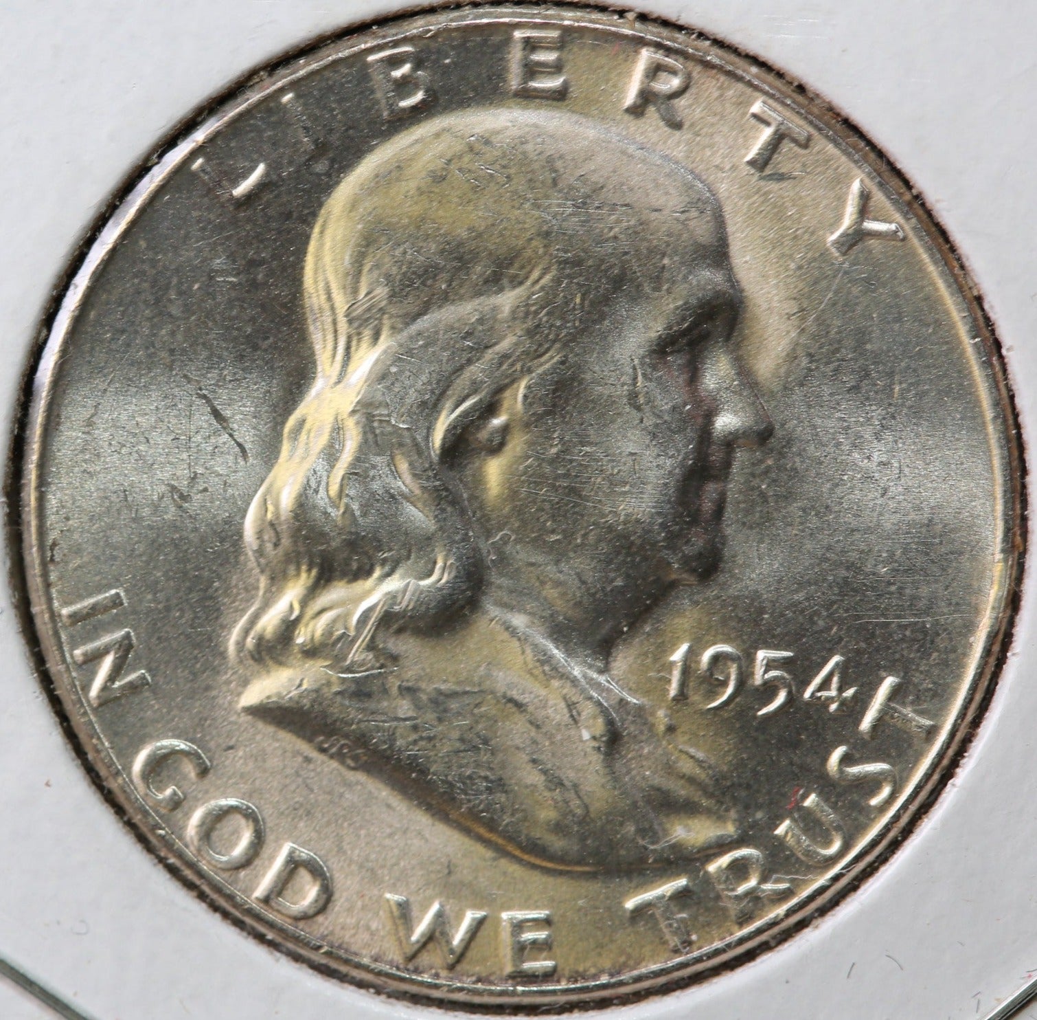 1954 Franklin Half Dollar, Uncirculated Coin Gem BU+ Details, Store #23082825