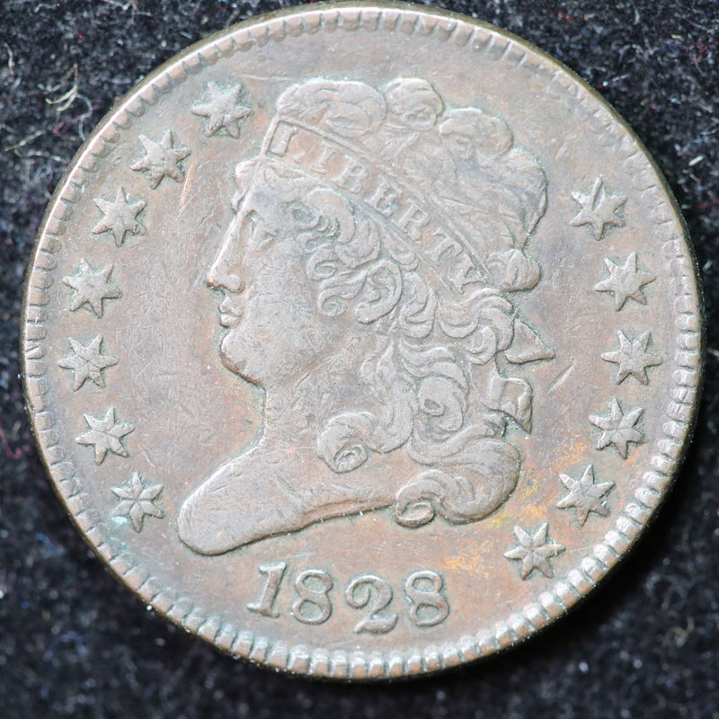 1828 Classic Head Half Cent, Affordable Collectible Coin. Store