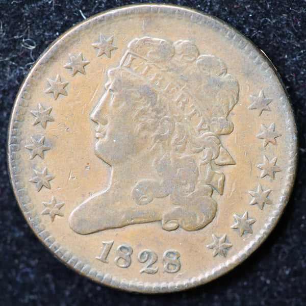 1828 Classic Head Half Cent, Affordable Collectible Coin. Store #1269107