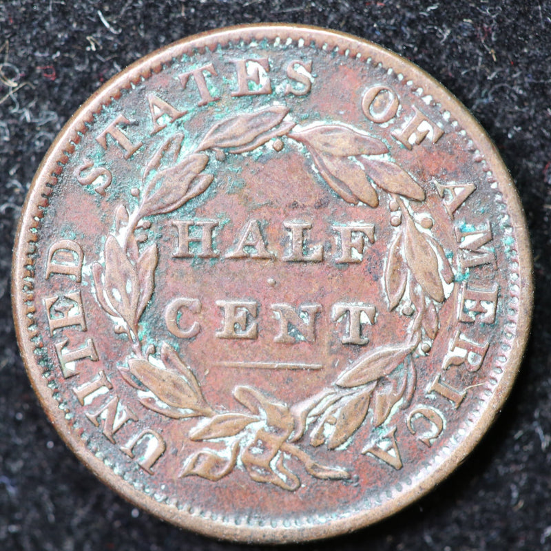 1834 Classic Head Half Cent, Affordable Collectible Coin. Store