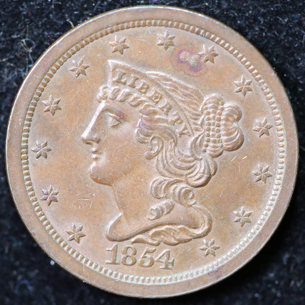 1854 Coronet Half Cent, Affordable Collectible Coin. Store #1269117