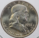 1957-D Franklin Half Dollar, Nice* Coin Uncirculated Details, Store