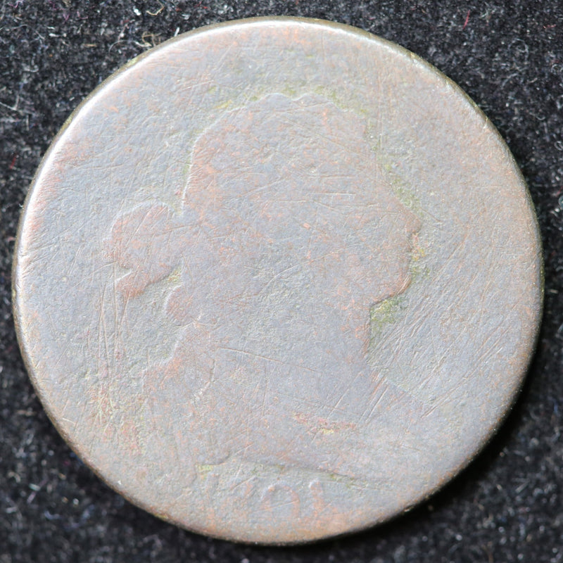 1801 Draped Bust Cent, Affordable Collectible Coin. Store