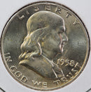 1958-D Franklin Half Dollar, Nice Uncirculated Coin, Store