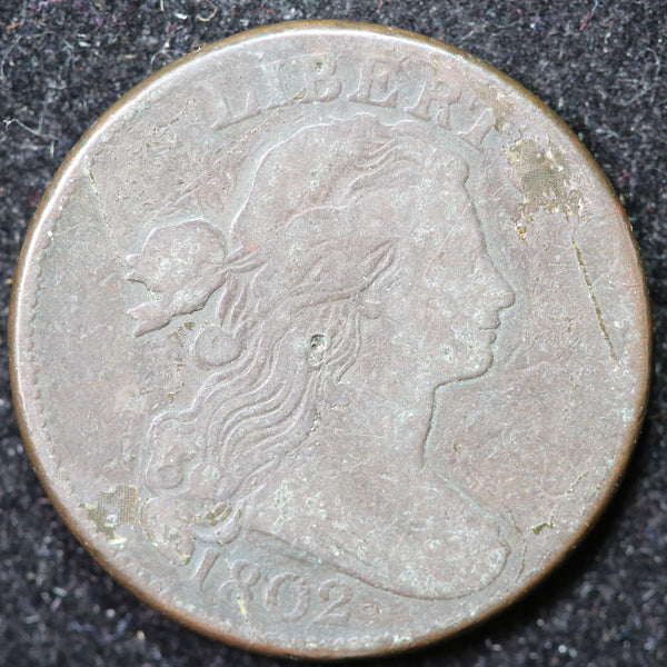 1802 Draped Bust Cent, Affordable Collectible Coin. Store #1269141