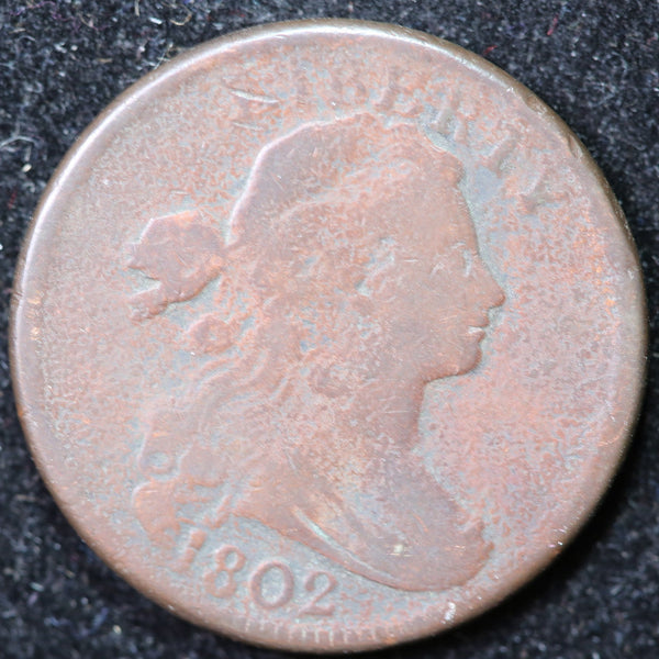 1802 Draped Bust Cent, Affordable Collectible Coin. Store #1269142
