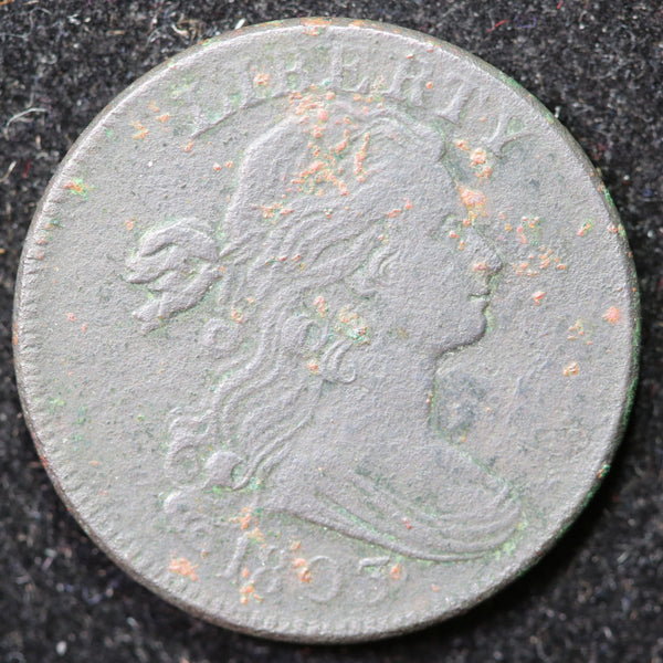 1803 Draped Bust Cent, Affordable Collectible Coin. Store #1269144