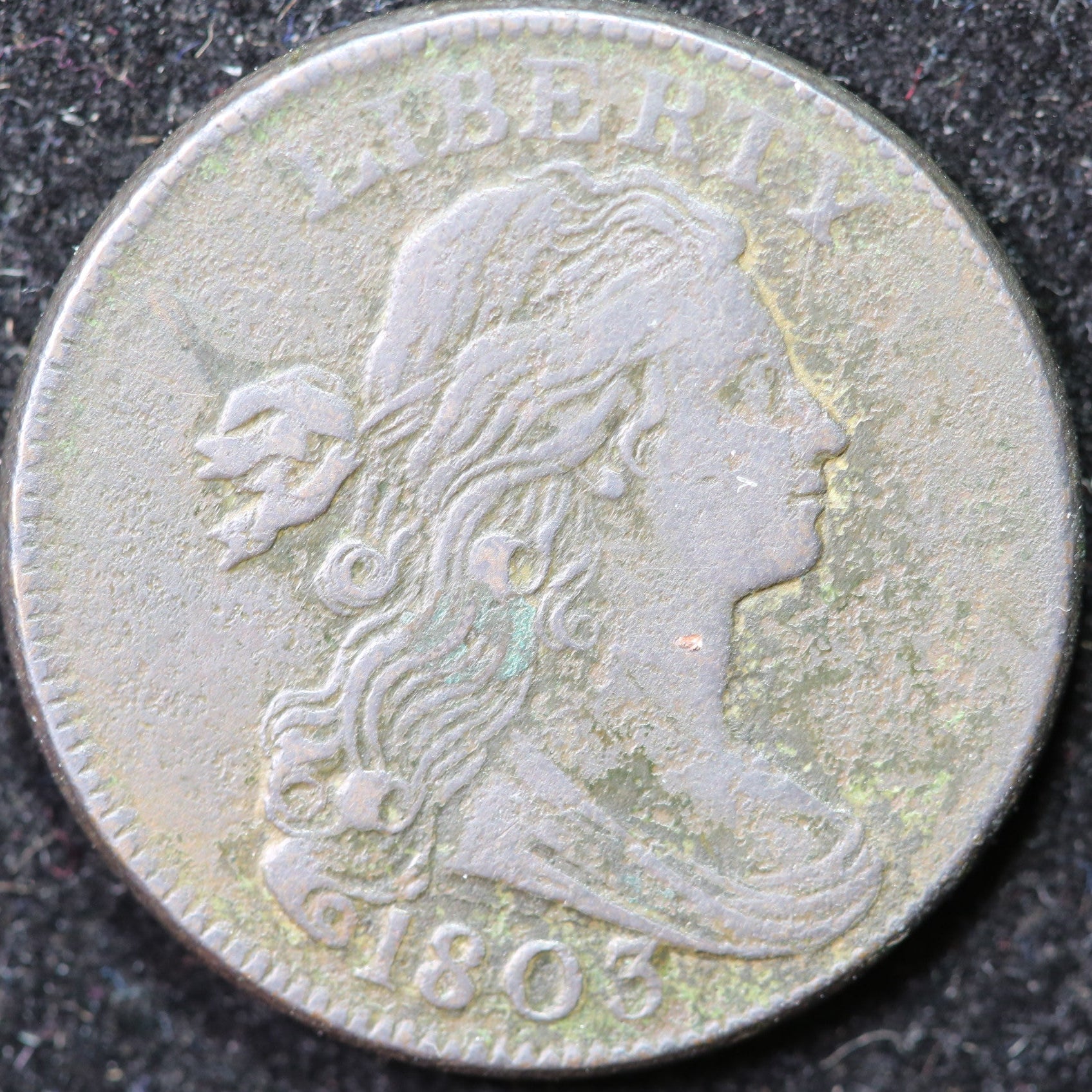 1803 Draped Bust Cent, Extra Fine Circulated Coin, Store #1269145