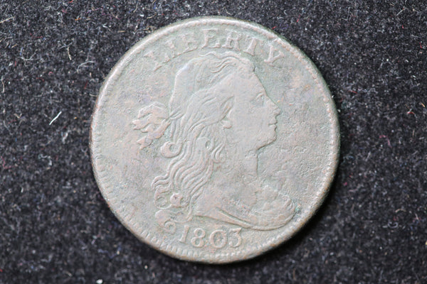 1803 Draped Bust Cent, Affordable Collectible Coin. Store #1269146