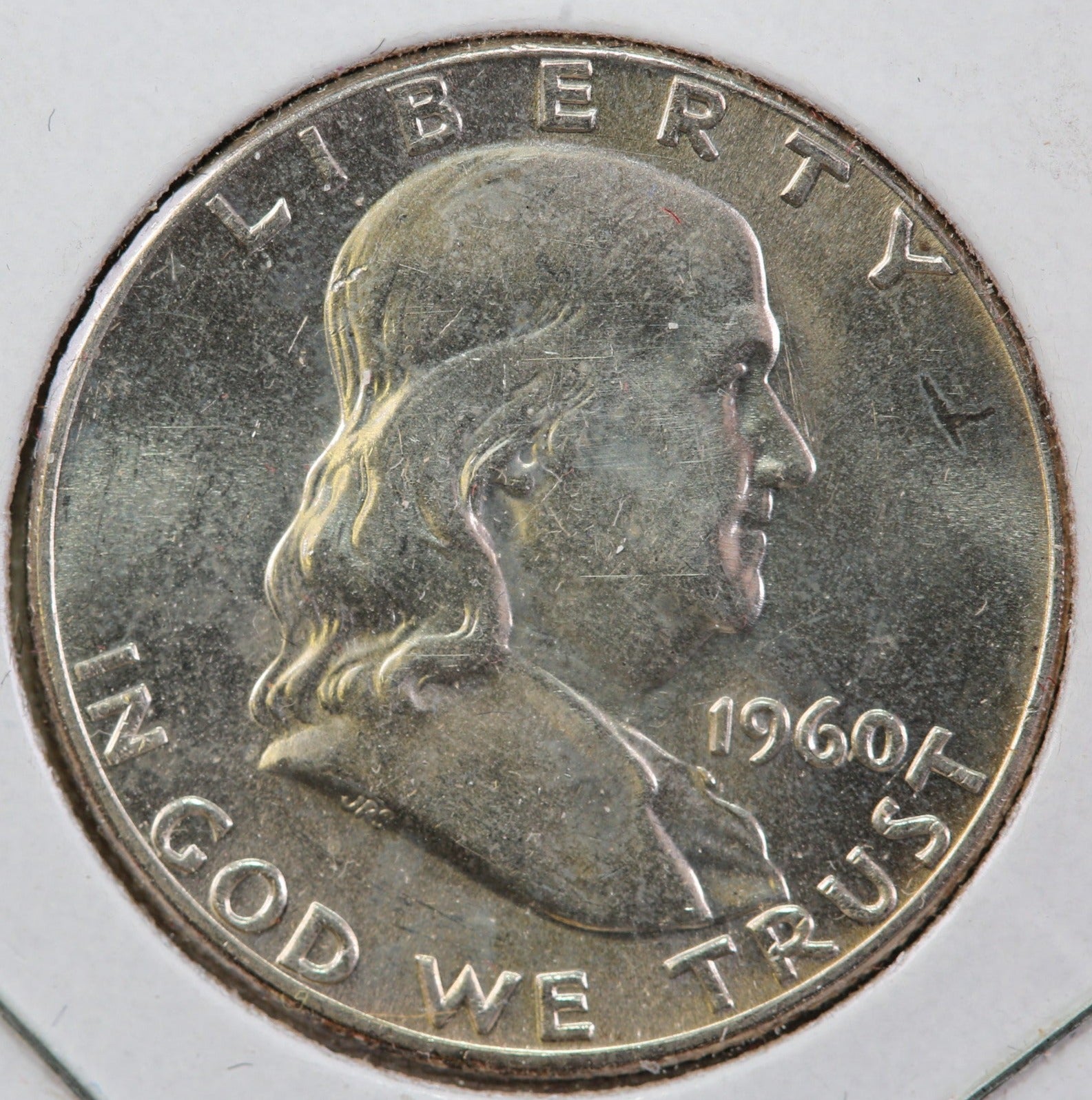 1960 Franklin Half Dollar, Mint State Uncirculated Coin, Store #HR1165