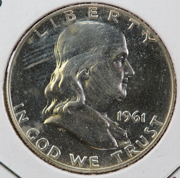 1961 Franklin Half Dollar, Uncirculated Gem Proof Coin, Store #23082923