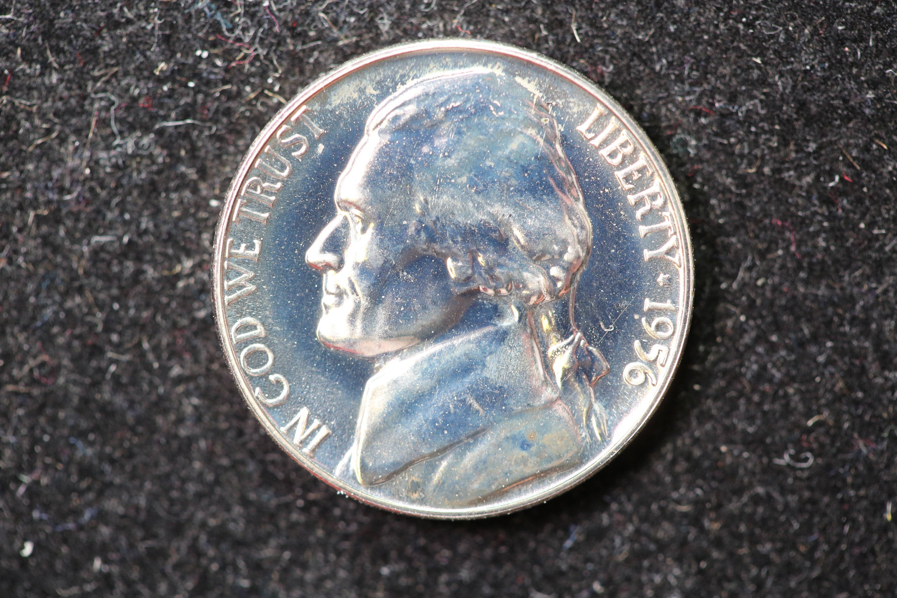 1956 Jefferson Nickel. Uncirculated Proof Coin. Store #1269170