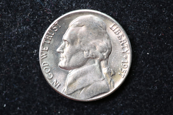 1957-D Jefferson Nickel. Nice Uncirculated Coin. Store #1269176