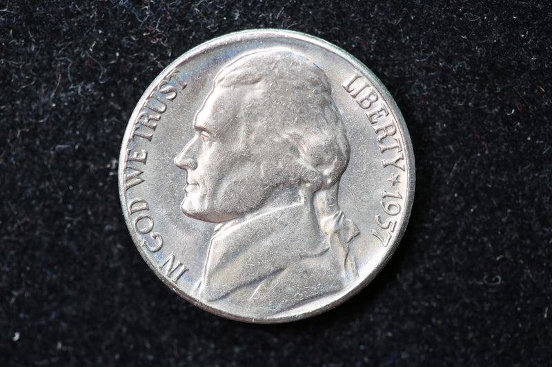 1957-D Jefferson Nickel. Nice Coin BU Details. Store