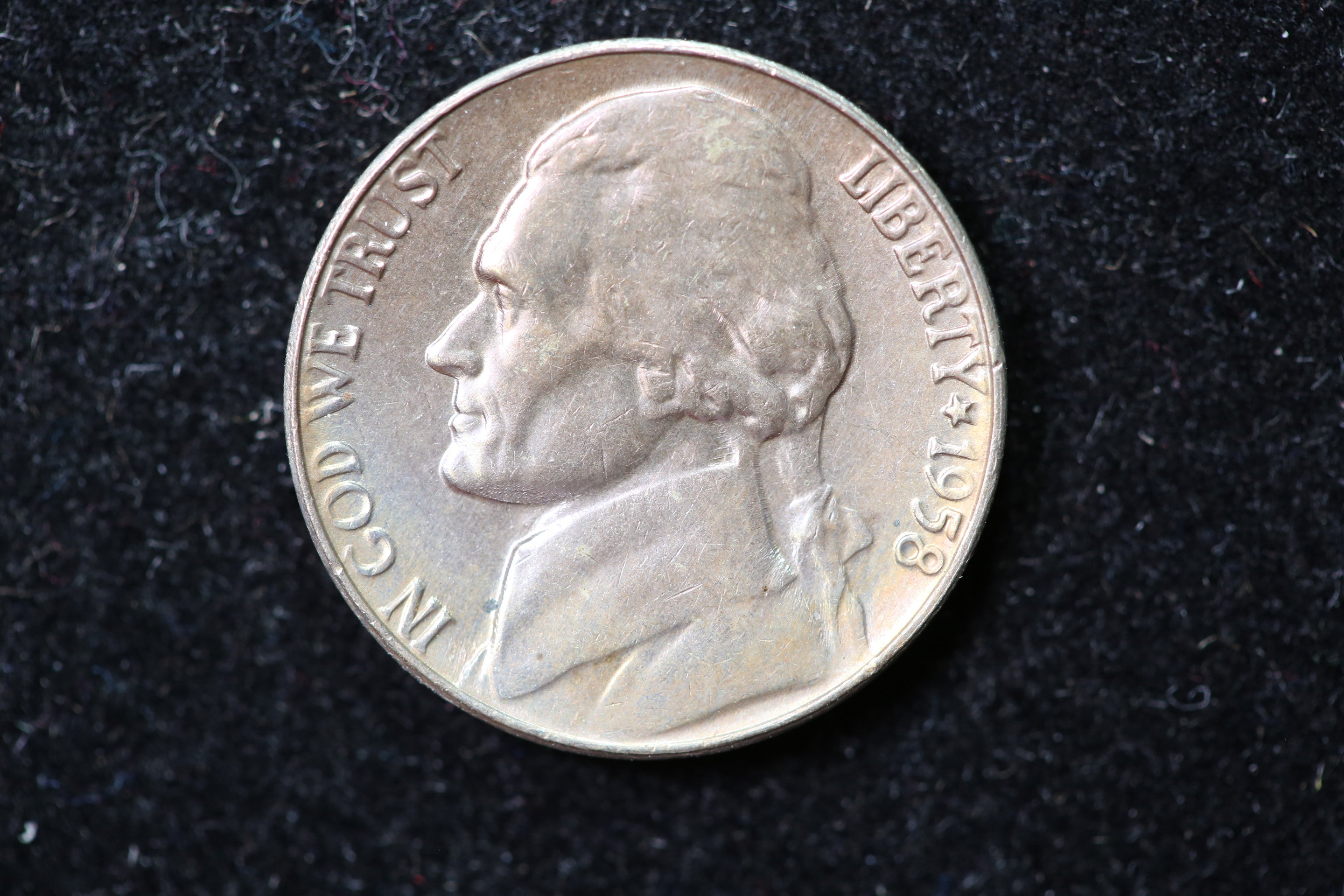 1958 Jefferson Nickel. Nice Coin Full Steps. Store #1269178