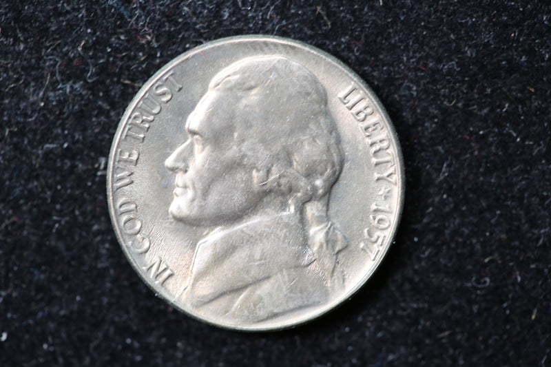 1957 Jefferson Nickel. Nice Uncirculated Coin. Store
